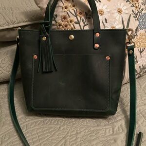 New KMM Green Cheaha mini 5” travel tote bag w/crossbody strap